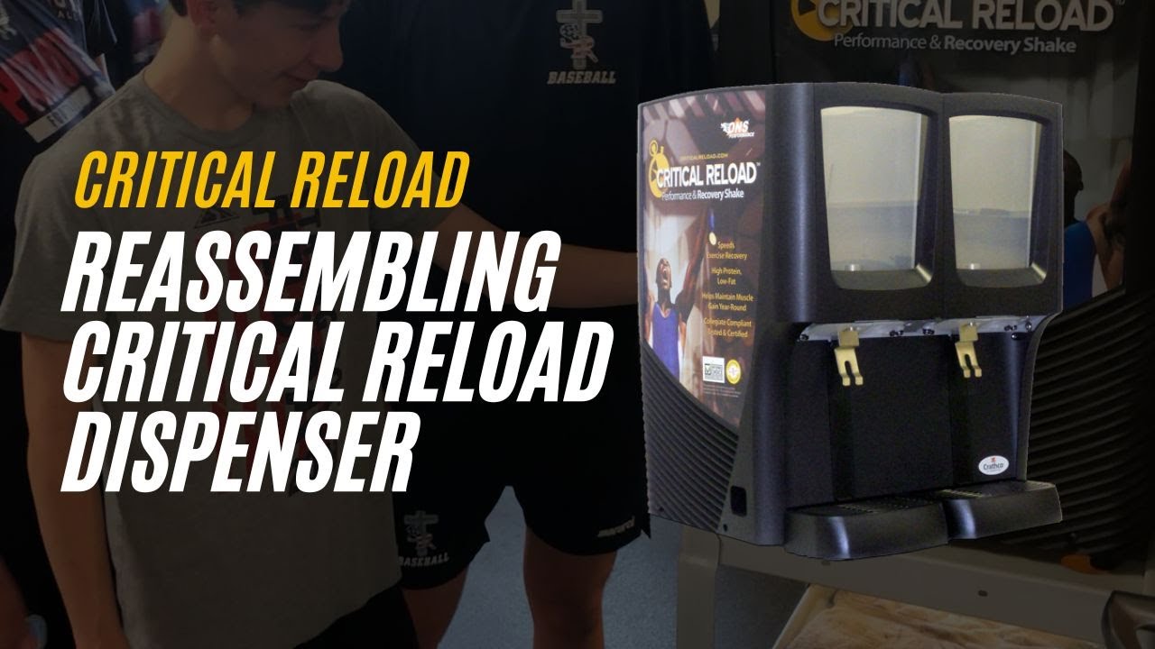 How to Reassemble the Critical Reload Cold Beverage Dispenser After Cleaning