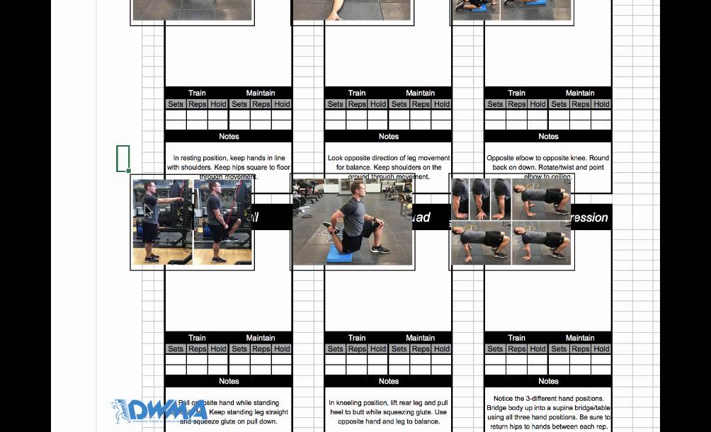DWMA Exercise Builder