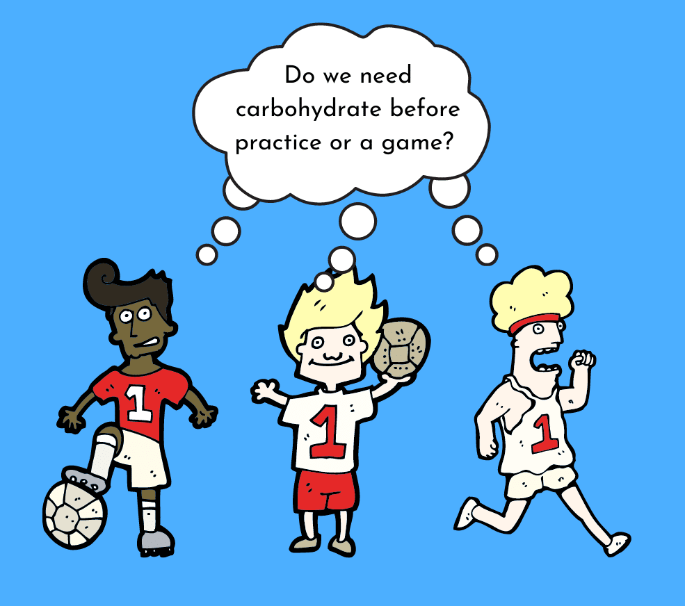 athletes asking if they need to eat carbohydrate
