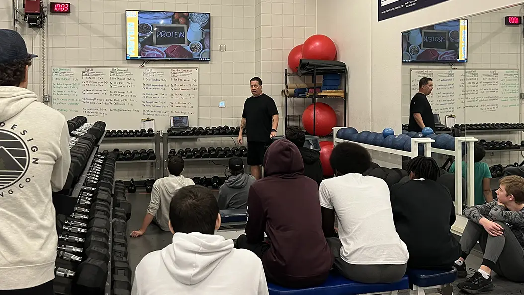 Critical Reload nutrition education inside a school training environment