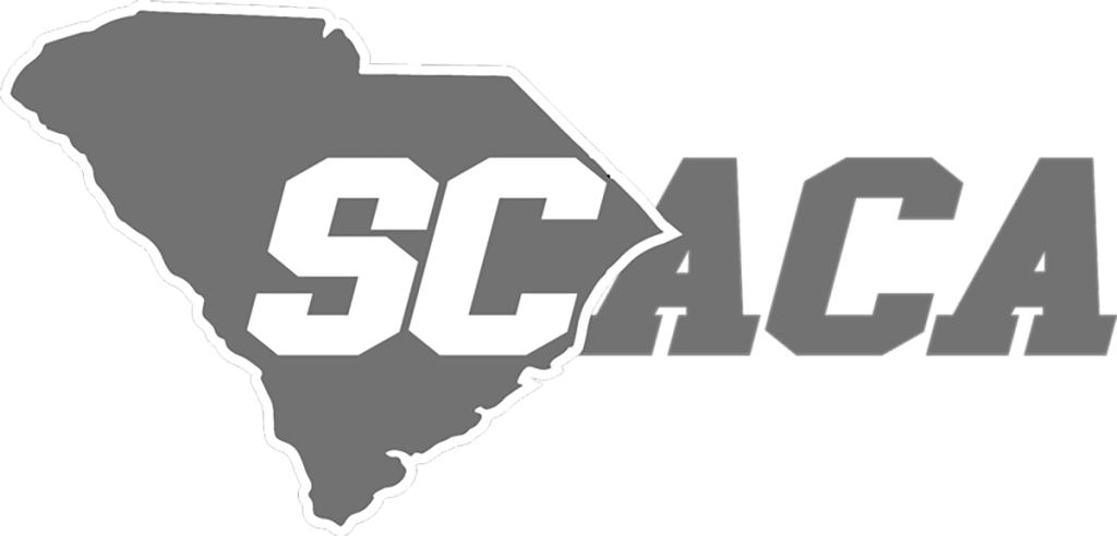 SCACA inverse grey logo