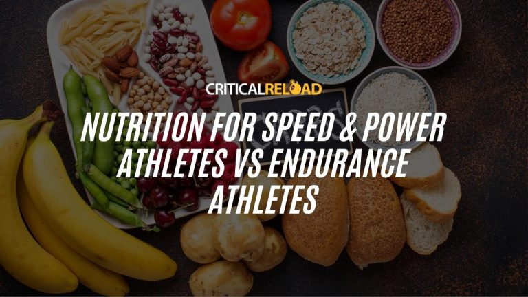 Athletes and nutrition featuring whole foods like bananas oats beans and bread for speed power and endurance performance