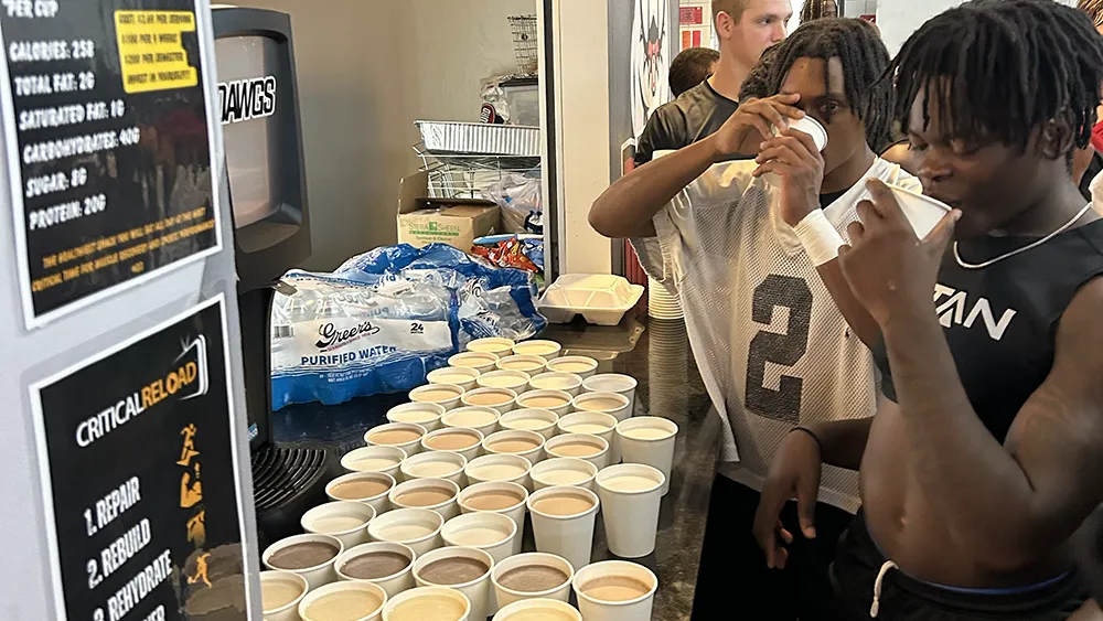 Critical Reload shakes prepared at Opelika High School