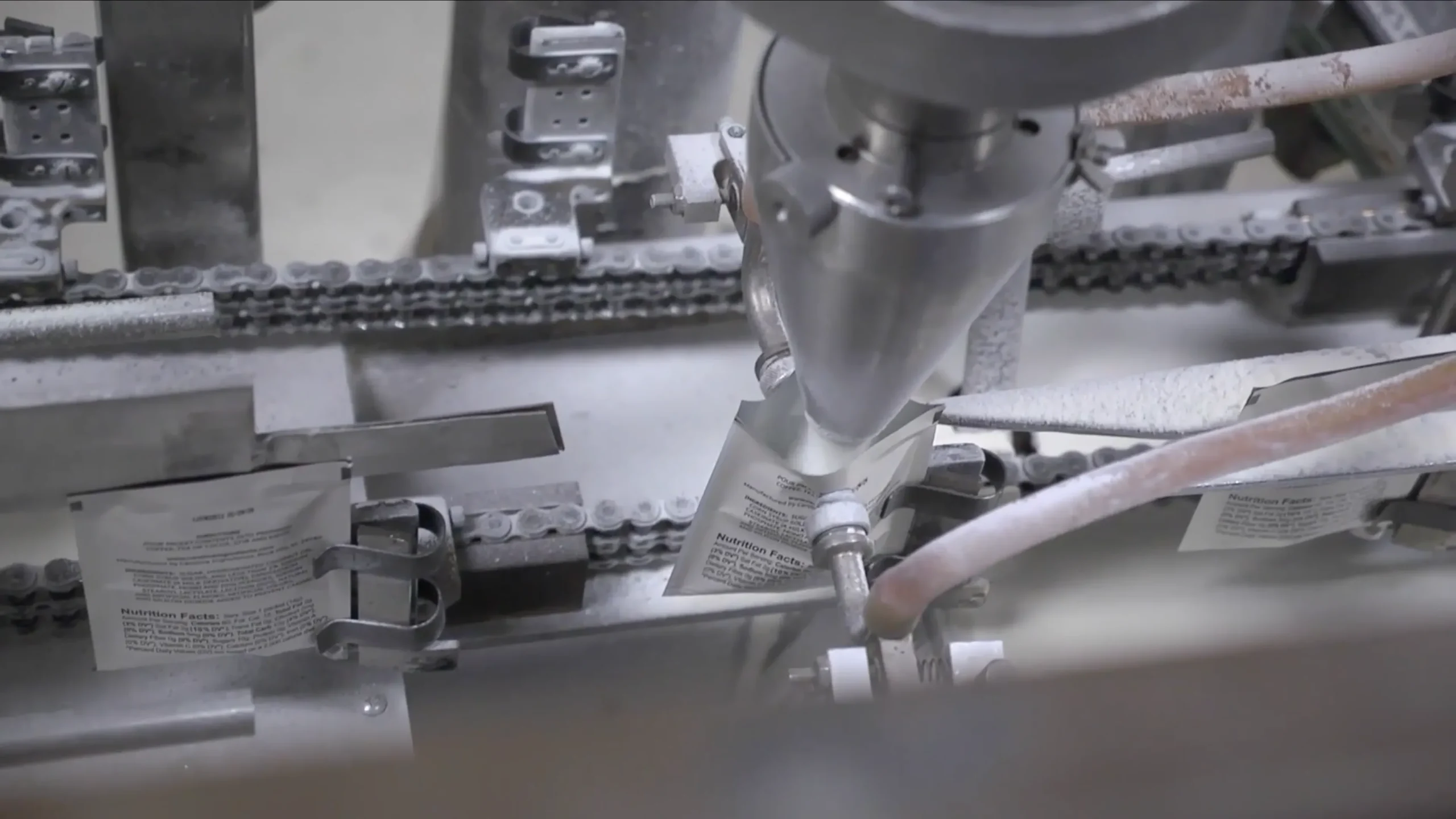 Ingredients being mixed during Critical Reload food manufacturing